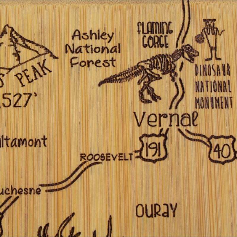Totally Bamboo Destination Utah Serving and Cutting Board