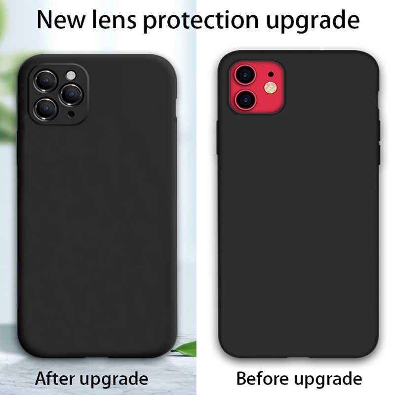 Black Matte Mobile Phone Case For Iphone 12Mini 12 11 Pro X Xr Xs Max 6 6S 7 8 Plus 5 Se Fashion Classic Silicone Soft Shell
