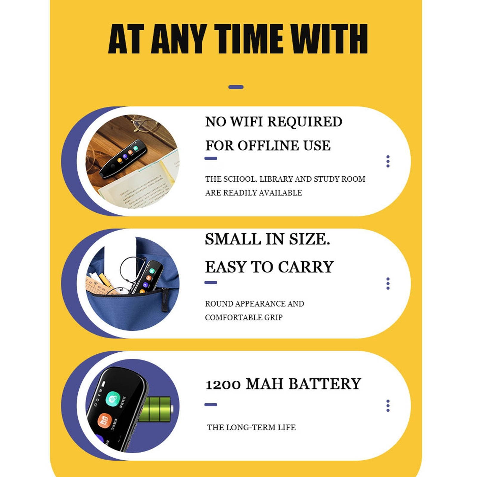 U100 Wifi Scan Translation Learning Dictionary Pen, CN Version