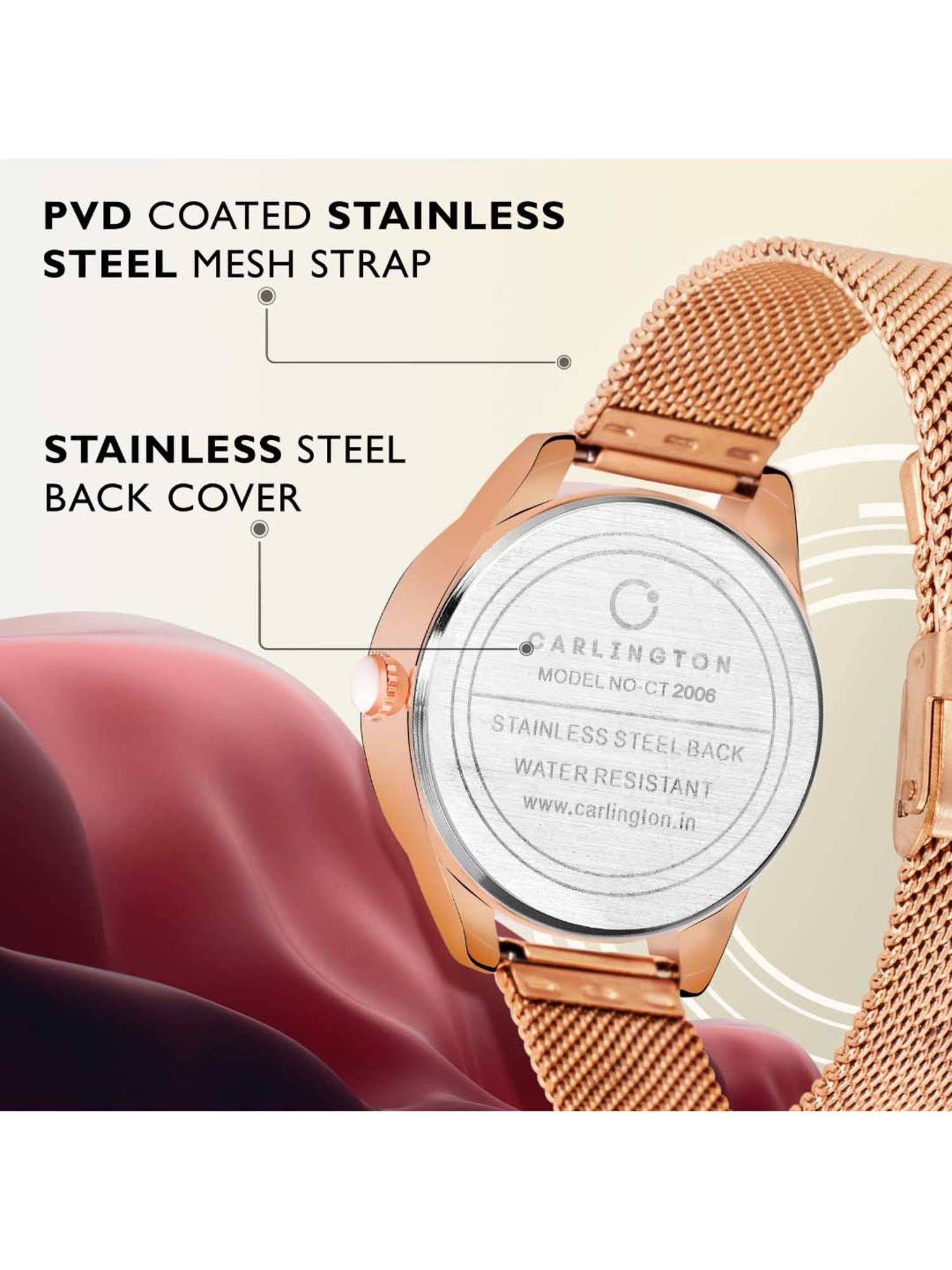 CARLINGTON CT 2006 Analog Watch for Women