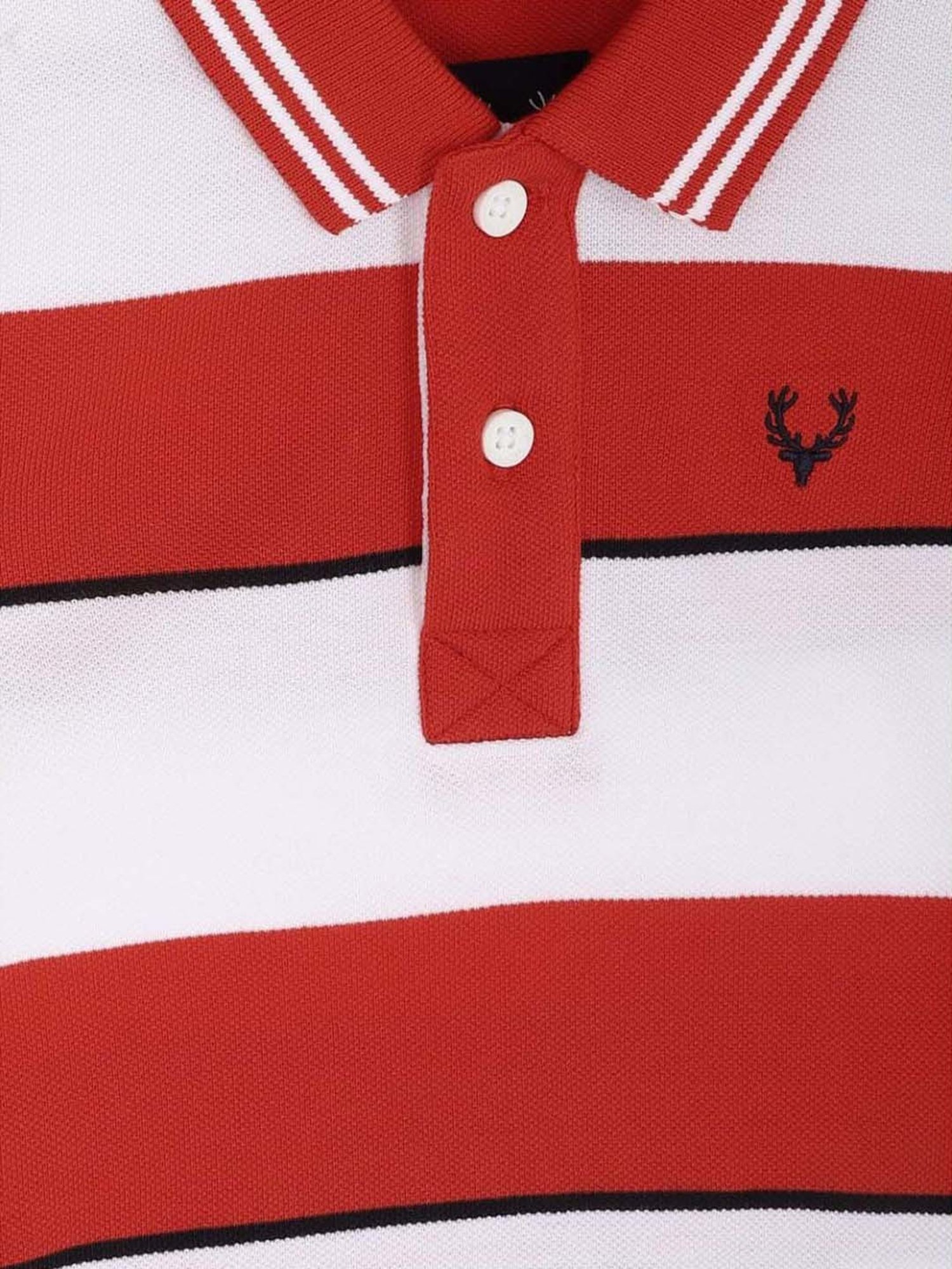 Allen Solly Junior Yellow Logo Print Polo T-Shirt