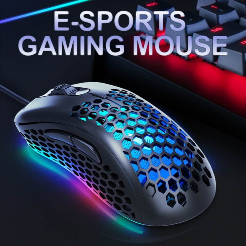 G540 Hollow USB Wired Gaming Mouse RGB Light Luminous Receiver for PC/Computer