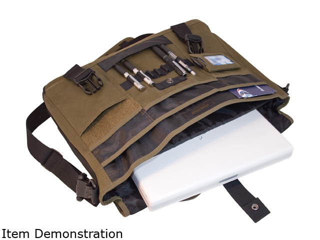 Mobile Edge Olive 17.3" Eco-Friendly Laptop Messenger Model MECME9