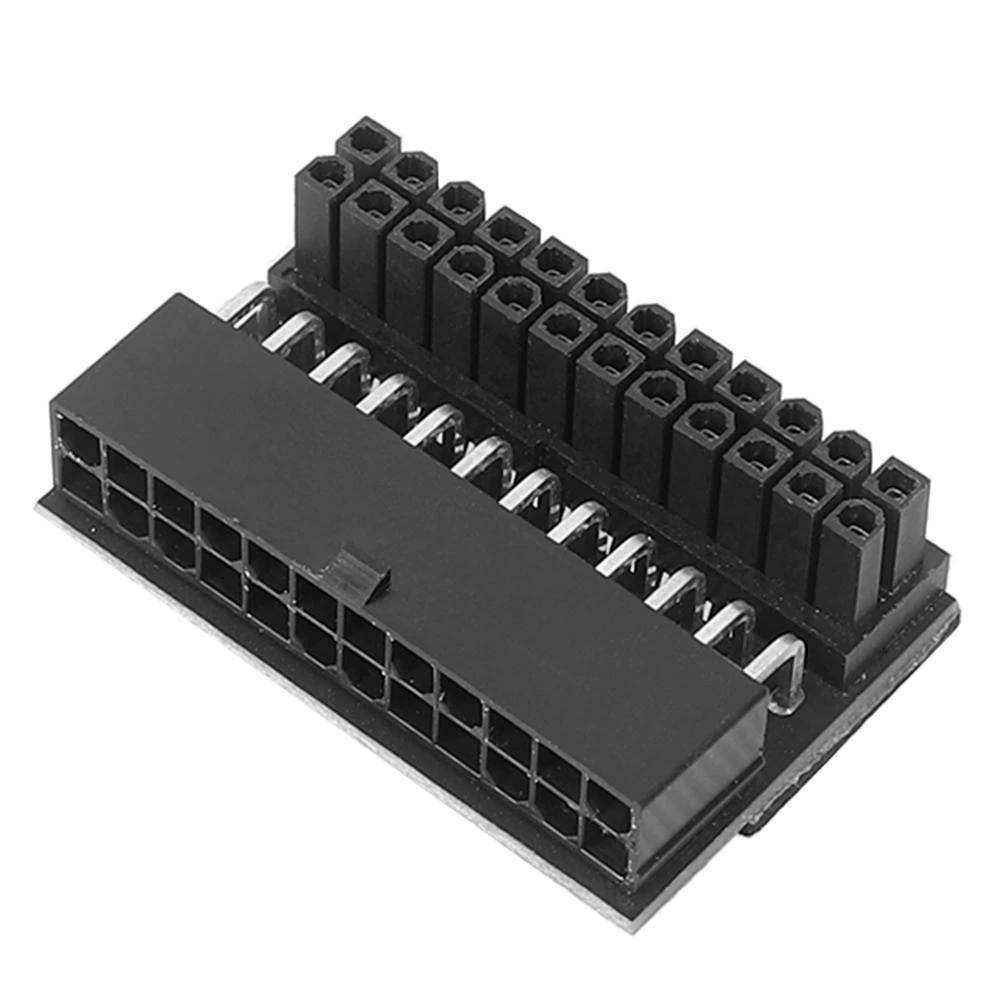 ATX 24Pin Atx 90 degree 24 pin to 24pin Power Plug Adapter Mainboard Motherboard Power Connectors Modular Power Supply Cables