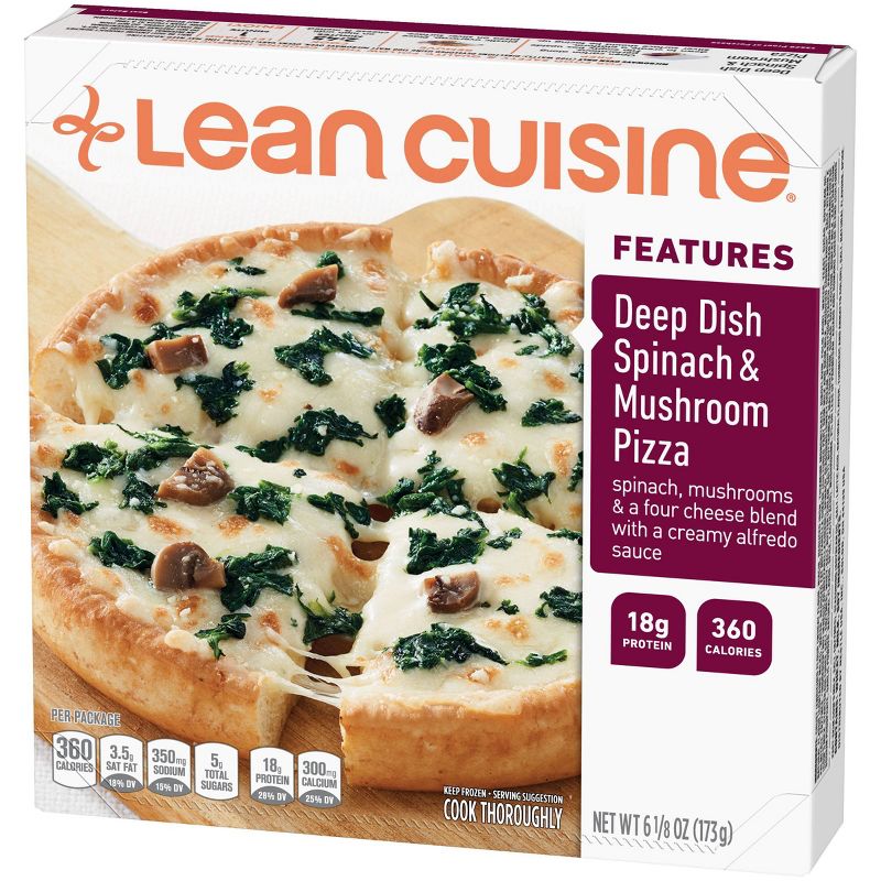 Lean Cuisine Deep Dish Spinach & Mushroom Frozen Pizza - 6.1oz