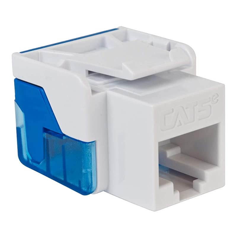 CAT5e RJ45 Keystone Jack for EZ Style Blue 25Pack