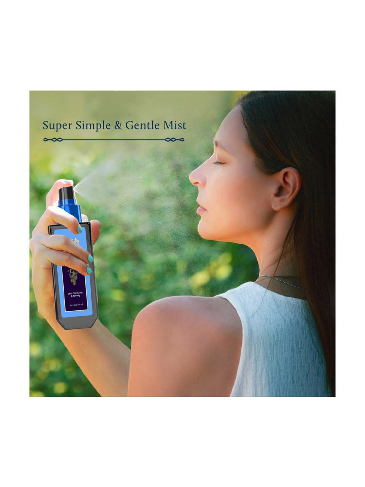 Blue Nectar Shubhr Steam Distilled Vetiver Toner Tonic Mist - 100 ml