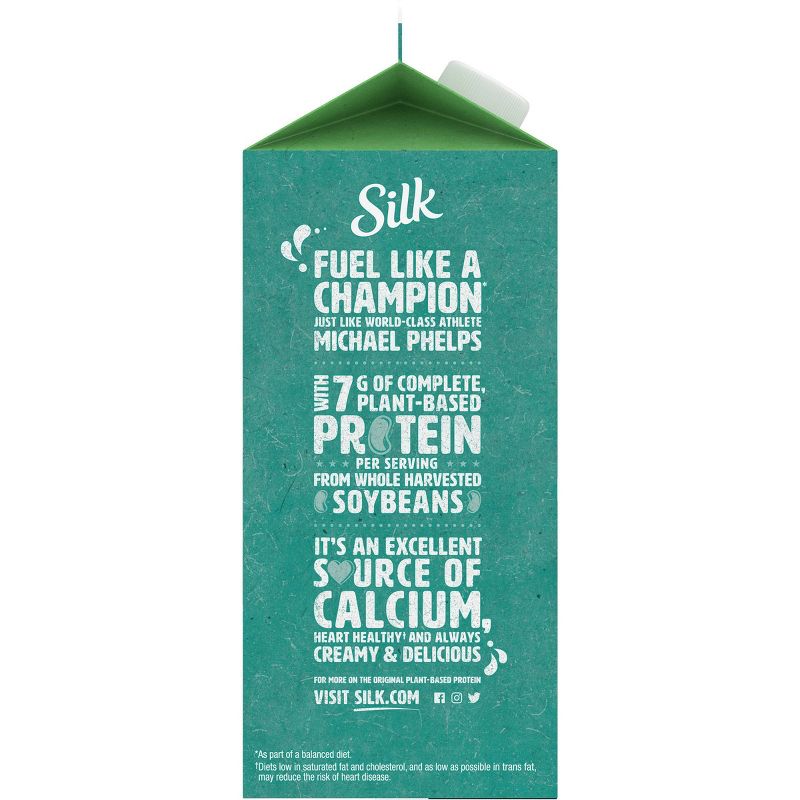 Silk Organic Unsweetened Soy Milk - 0.5gal