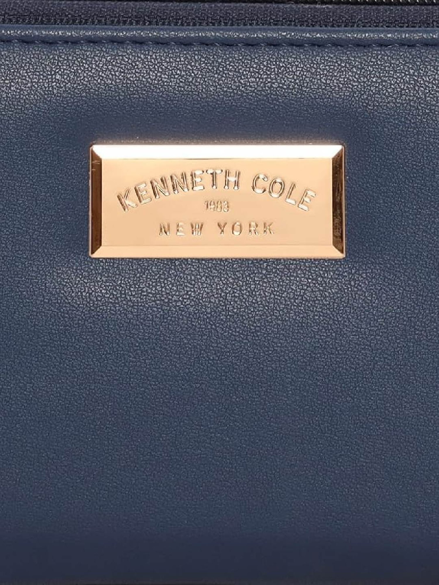 Kenneth Cole Navy Blue Solid Zip Around Wallet for women