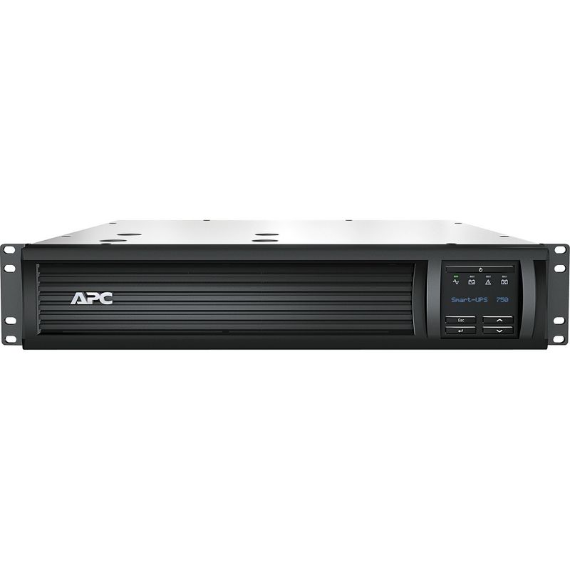 APC by Schneider Electric APC Smart-UPS 750VA LCD RM 120V with Network Card - 2U Rack-mountable - 3 Hour Recharge - 5 Minute Stand-by - 120 V AC Input
