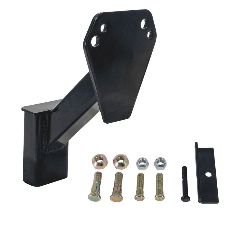 Buyers 5201012 Powder Coated Steel Stake Pocket Spare Tire Carrier Mount, Black