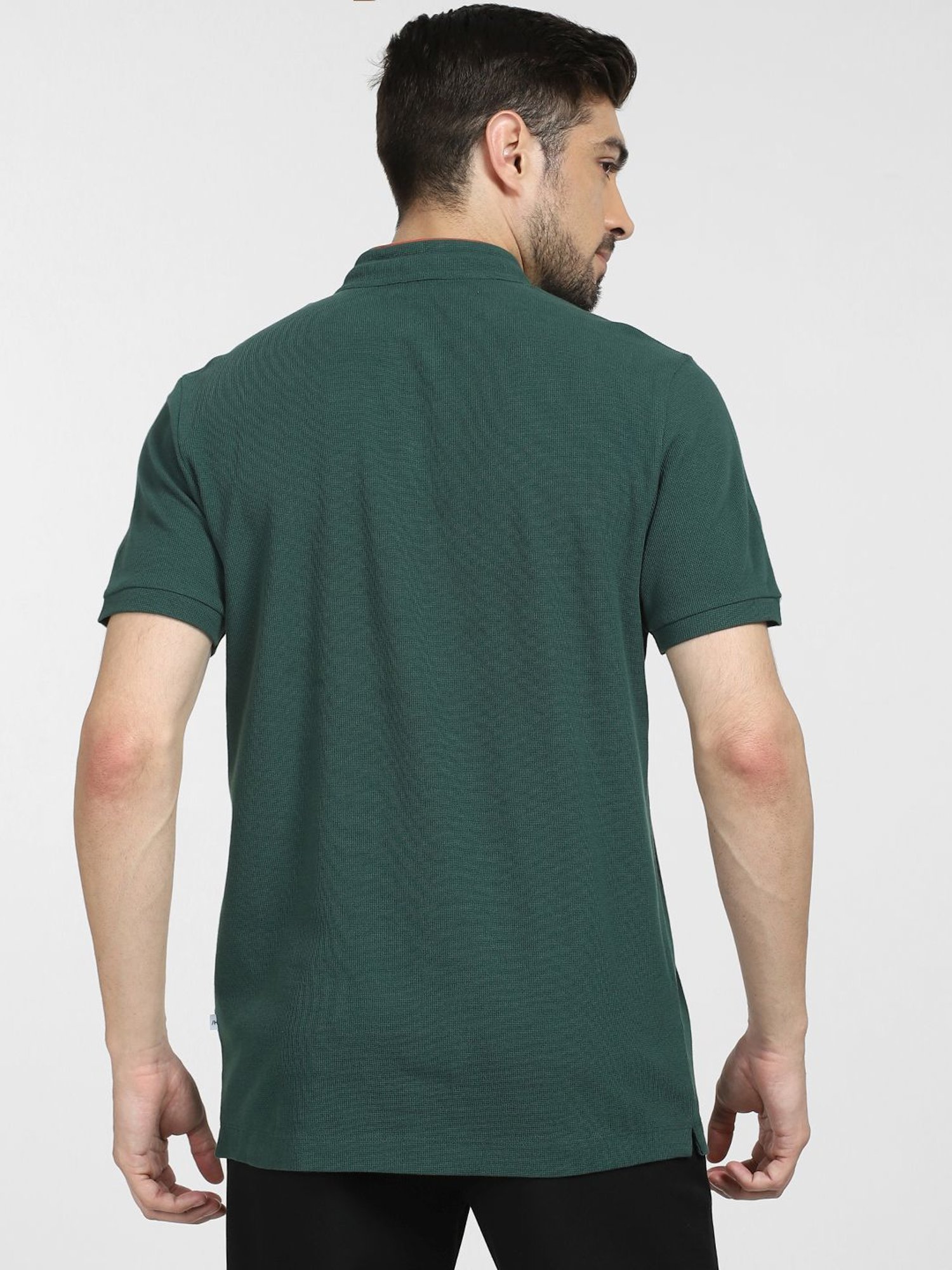 SELECTED HOMME Green Cotton Slim Fit T-Shirt