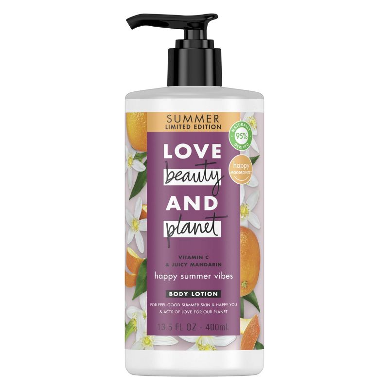 Love Beauty and Planet Happy Summer Vibes Vitamin C and Juicy Mandarin Lotion - 13.5oz