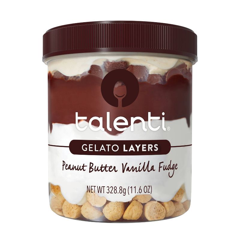 Talenti Gelato Layers Peanut Butter Vanilla Fudge - 11.6oz