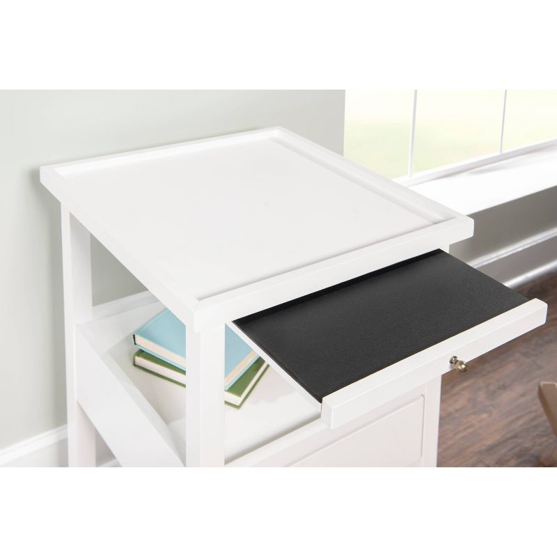 Largo Side Table with Expandable Top White - Powell Company