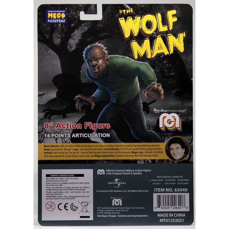 Mego Horror - Universal Wolfman Action Figure