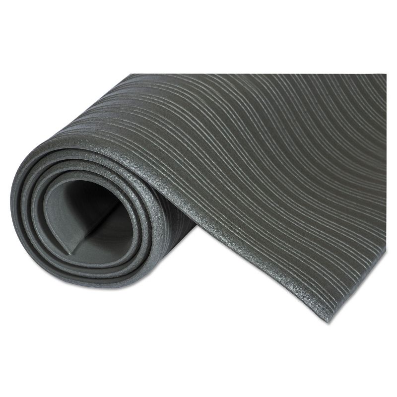 2'x3' Rectangle Solid Floor Mat Gray - Crown