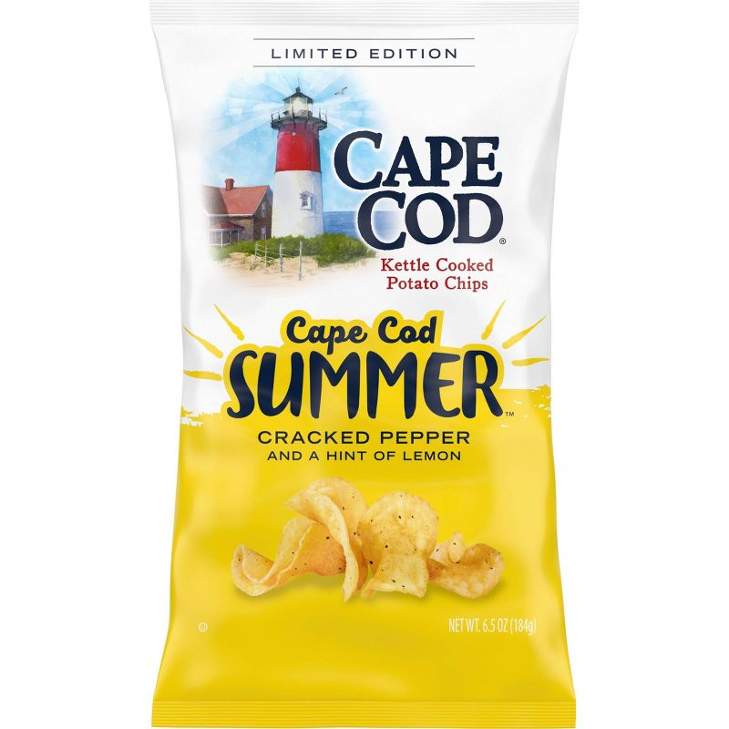 Cape Cod Cracked Pepper and Lemon Potato Chips - 6.5oz