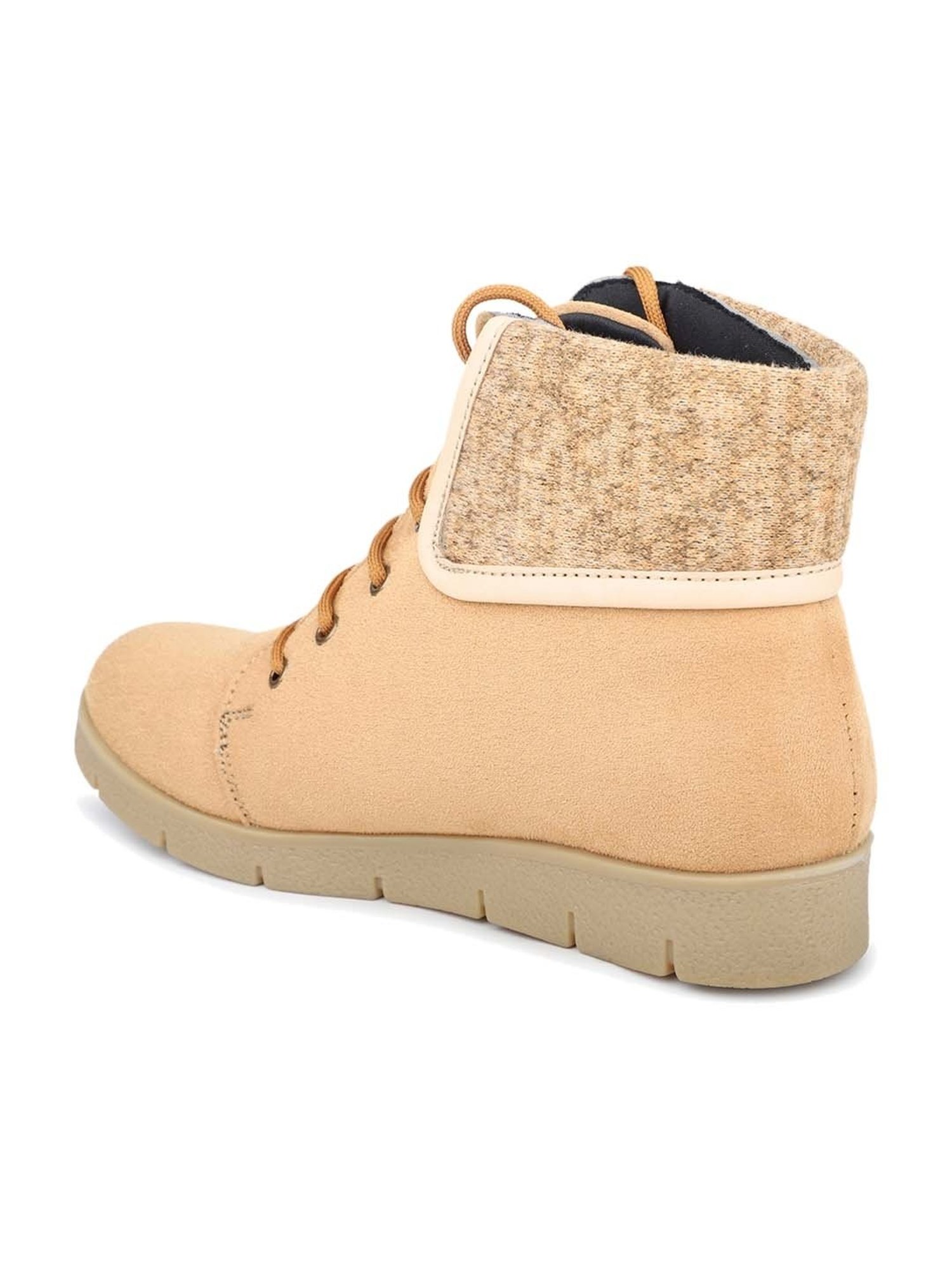 Inc.5 Women's Beige Derby Boots