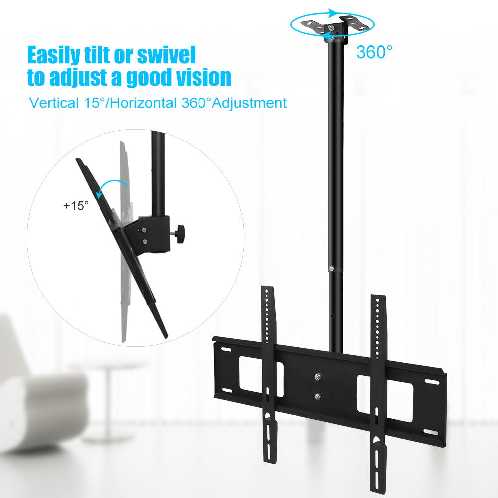 26"-32" LCD LED Monitor Flat Tilting Swivel TV Ceiling Roof Mount Bracket TV Ceiling Bracket,TV Ceiling Mount,Roof TV Mount Bracket,TV Tilt Mount Bracket,Adjustable Ceiling Mount