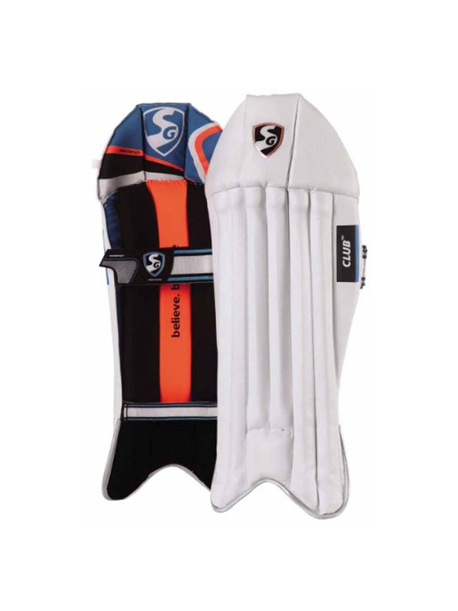 SG White Club Wicketkeeping Legguards for Youth