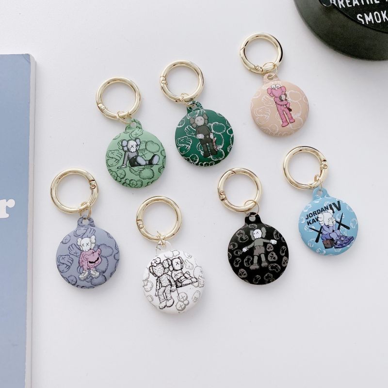 [7 PCS] Silicone Protective Case for AirTags, Tracker Lightweight Soft Protective Skin Cover Accessories with Key Chain Anti-Loss Design Compatible with Apple AirTags 2021