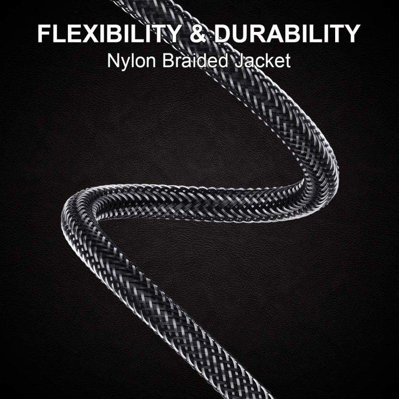 Optical Extension Cable Male to Female Coupler CableToslink Audio Cable Nylon Braided Jacket 24K Gold-Plated Fiber Digital Extension Adapter Cable for Home Theater Sound bar TV PS4 Xbox (3.3ft)