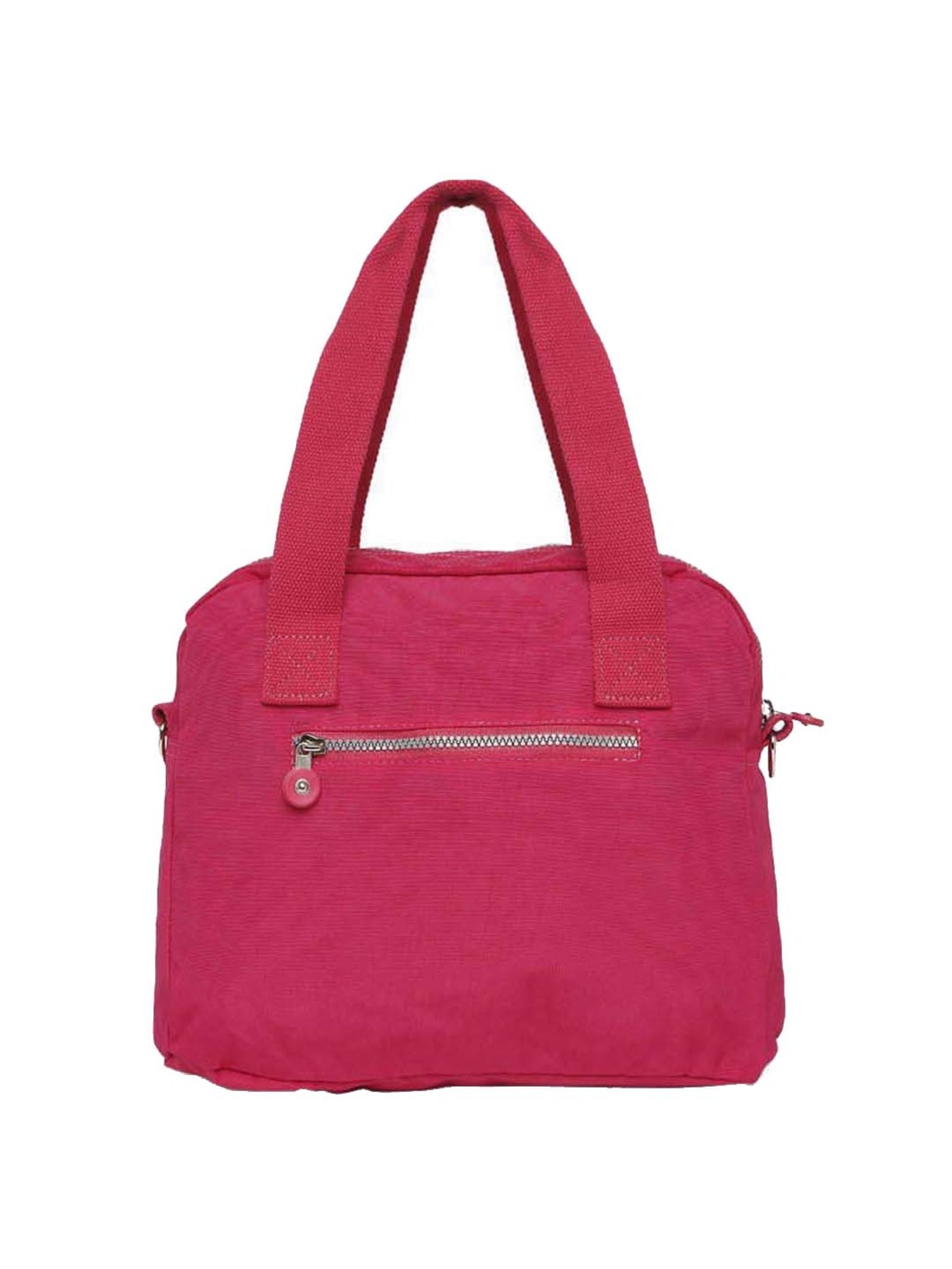 Baomi Pink Solid Medium Handbag