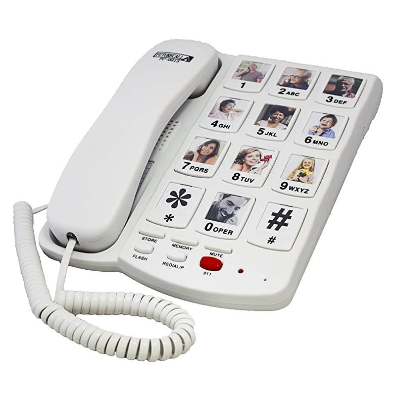 FC0613 Picture Care Desktop Phone Memory Dialer with 40db + Phone Number Storage Protection New Feature 2018 Model