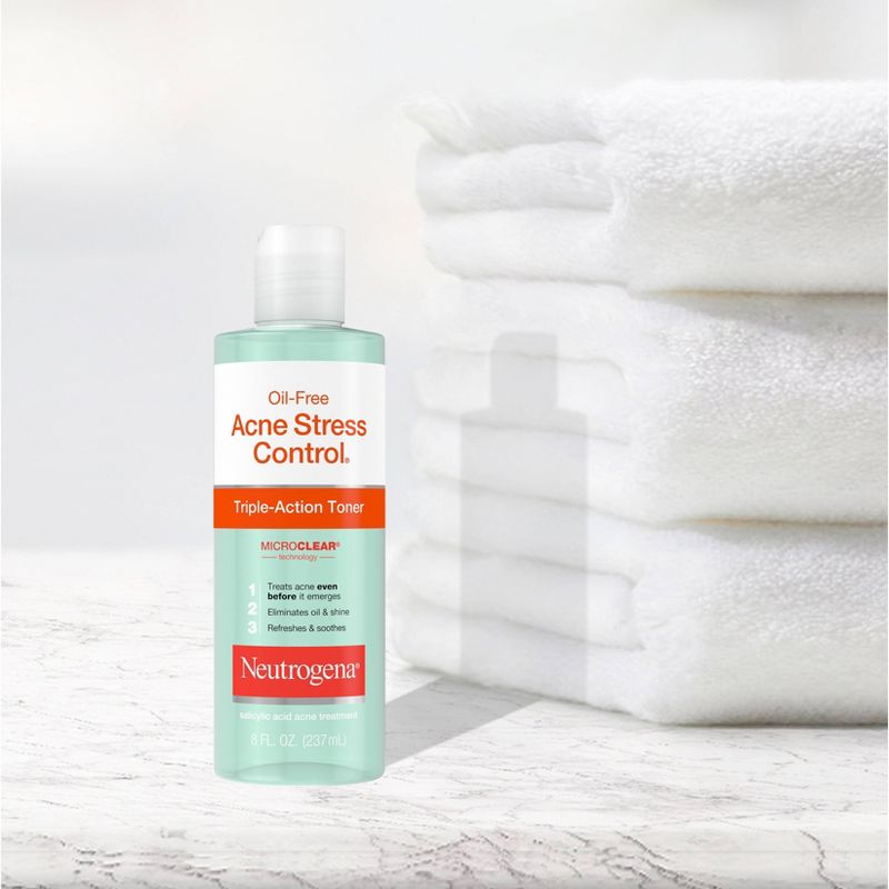 Neutrogena Oil-Free Acne Stress Control Triple-Action Toner - 8 fl oz
