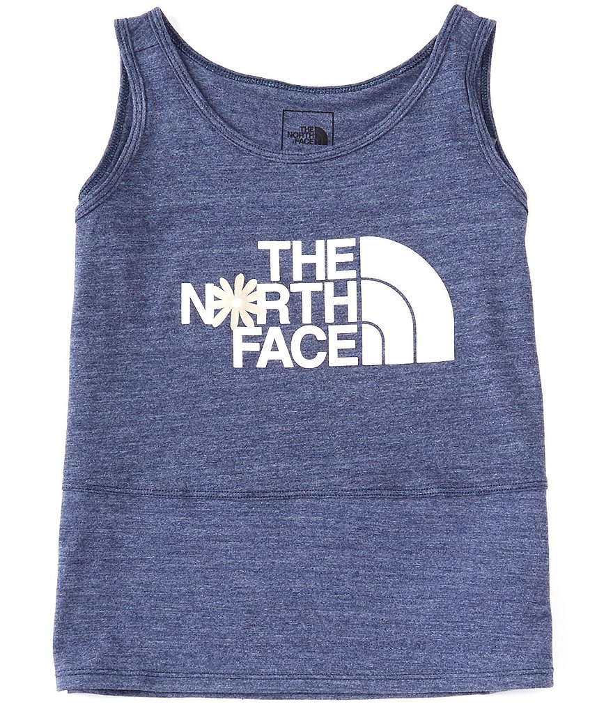 The North Face Little/Big Girls 5-18 Solid/Stripe Halfdome Logo Tank Top