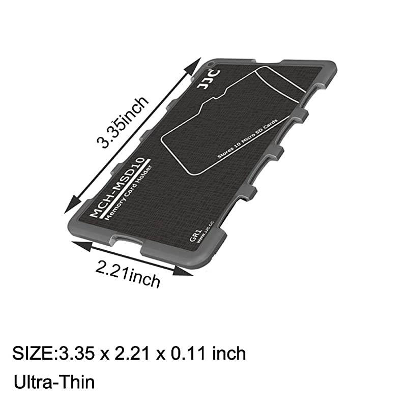 Slots SD Micro SD Card Case Storage Organizer Lightweight UltraThin Credit Card Size fit 2 SD SDHC SDXC Cards and 4 Micro SD TF MSD Cards