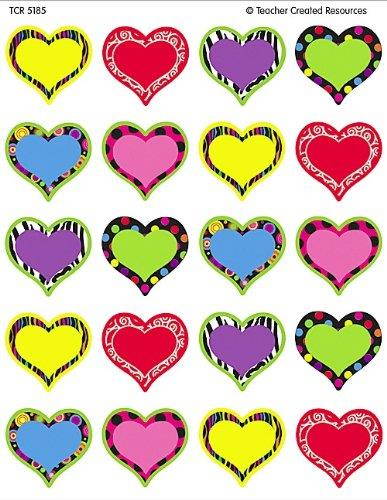Teacher Created Resources TCR5185 Fancy Hearts Stickers