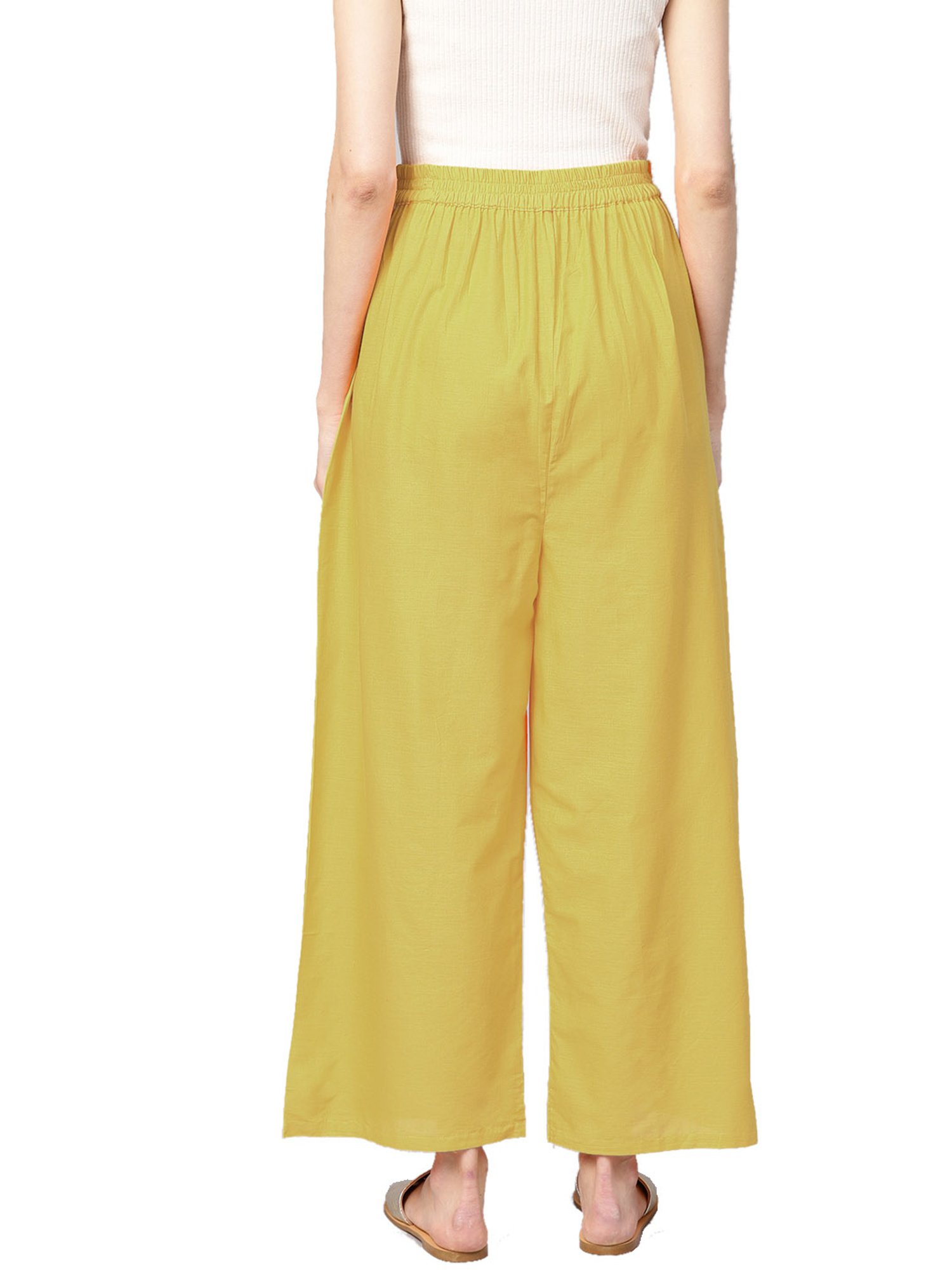 N-Gal Multicolor Flared Fit Palazzos (Pack Of 2)