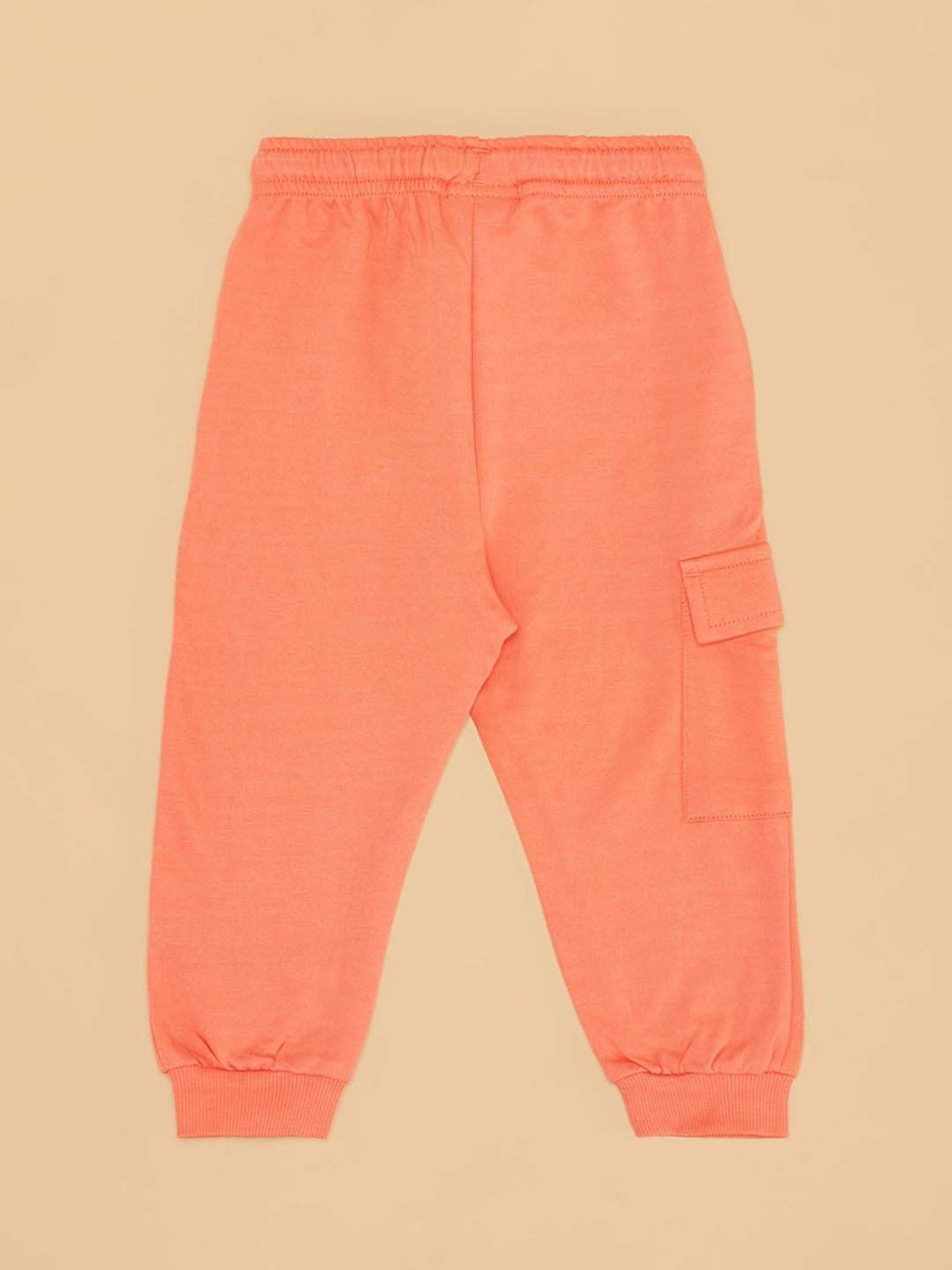 Pantaloons Baby Kids Living Coral Cotton Regular Fit Trouser