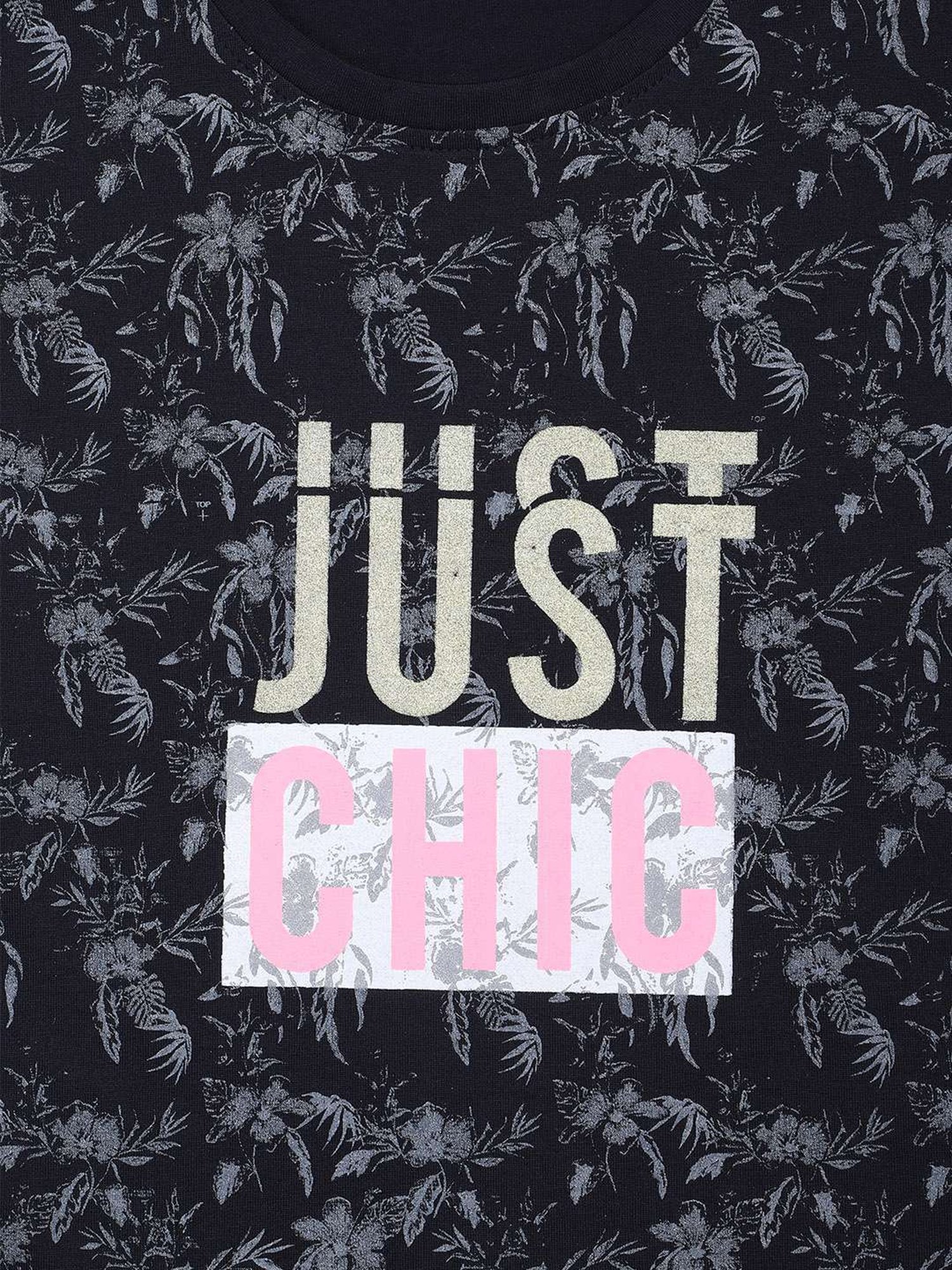 NINS MODA Kids Navy Printed Top