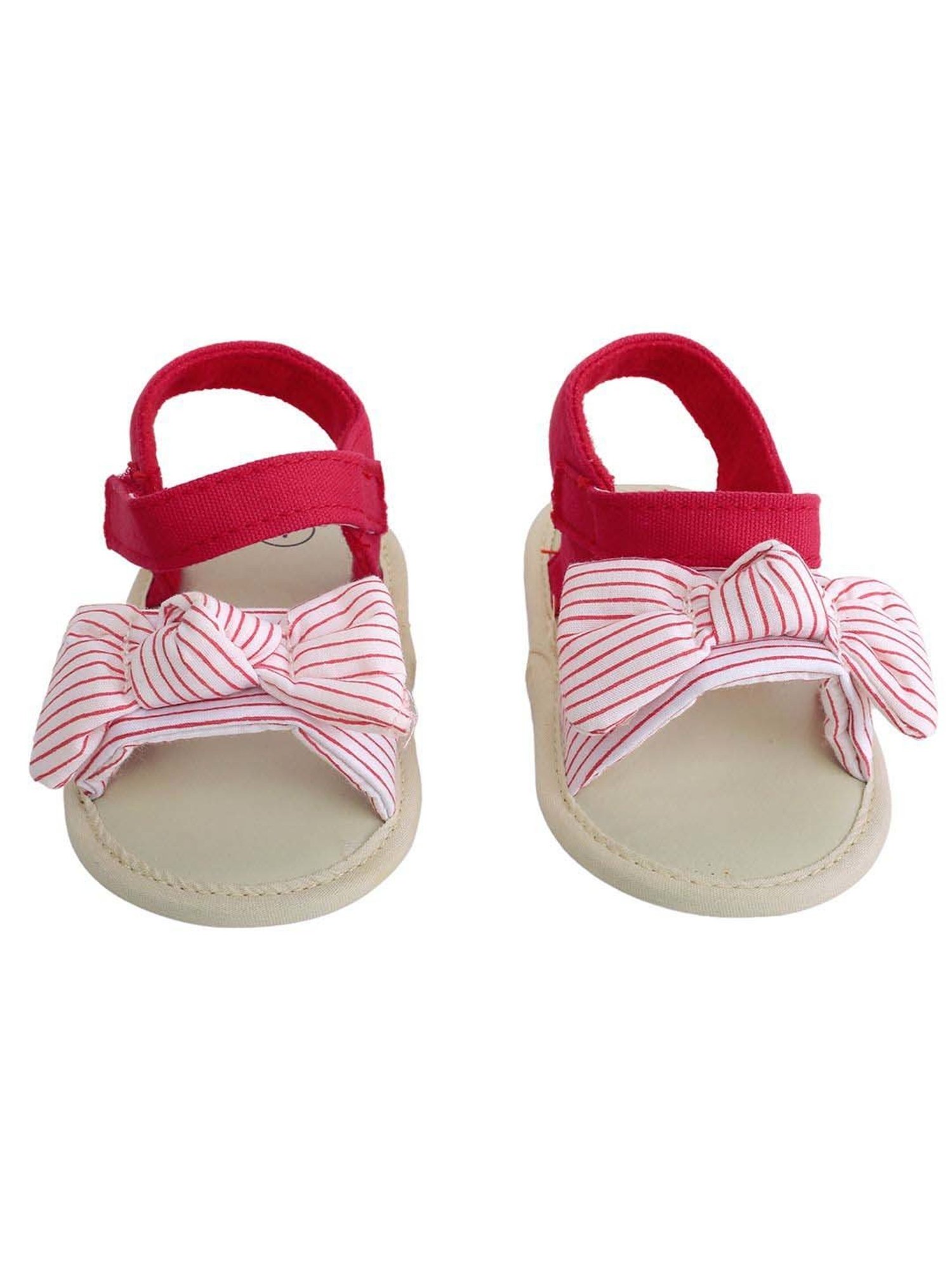 Baby Moo Kids Red & Pink Casual Sandals
