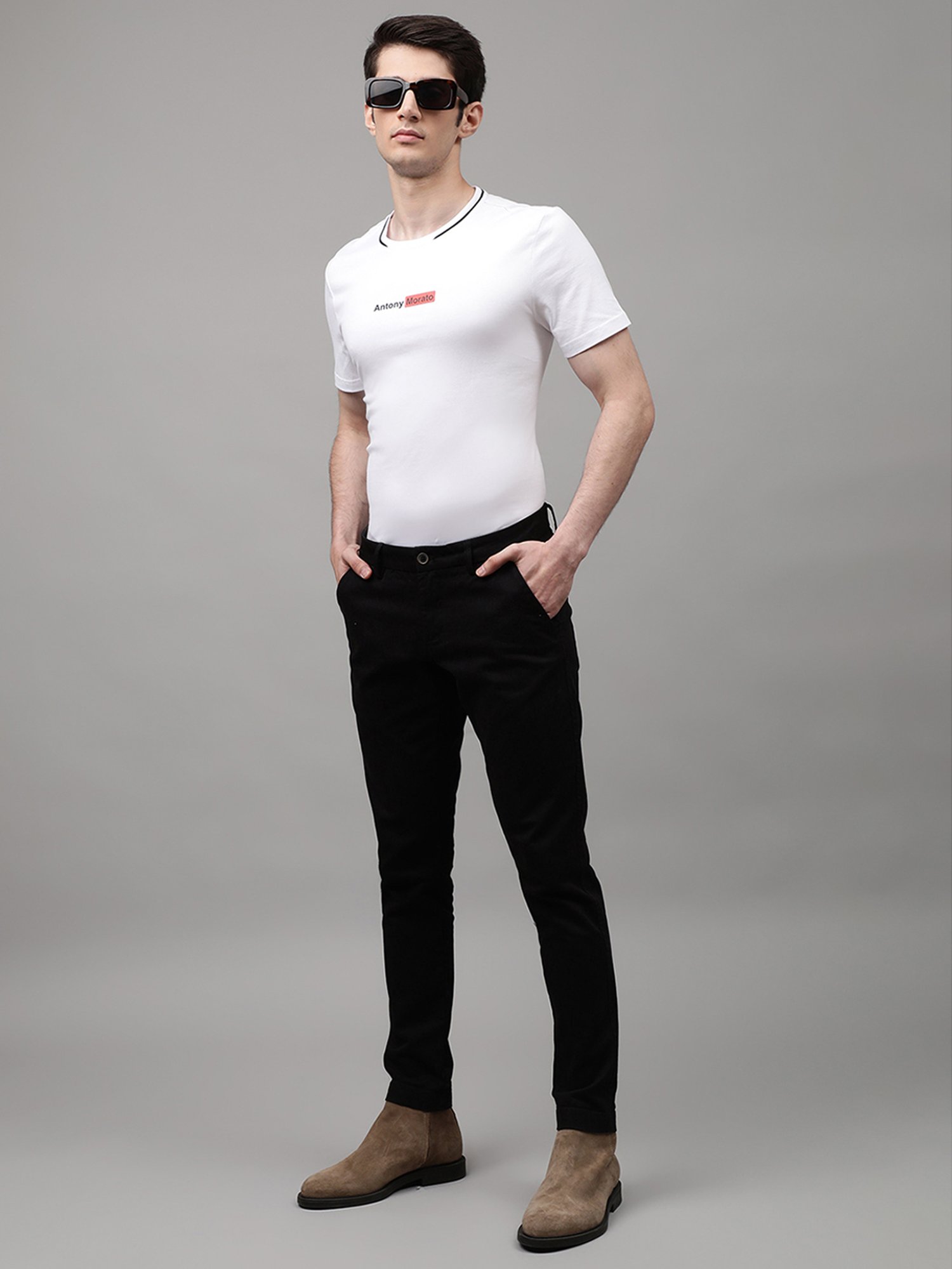 Antony Morato White Printed T-Shirt