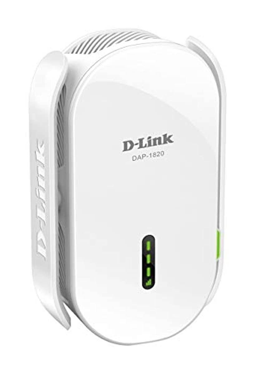 D-Link WiFi Range Extender Plug EXO Mesh AC2000 Dual Band Wireless or Ethernet Port (DAP-1820-US)