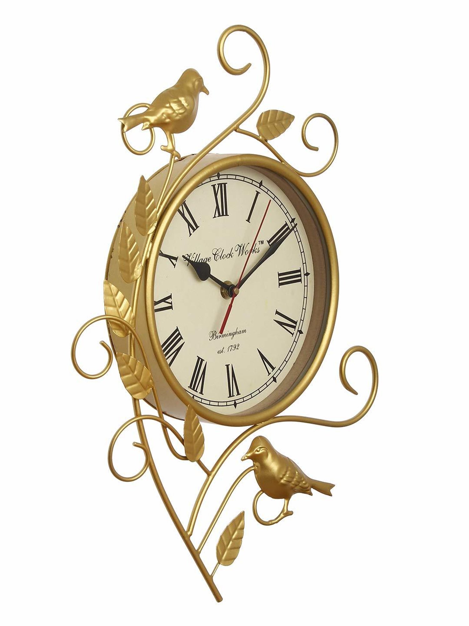 CHRONIKLE Classic Gold Iron Wall Clock