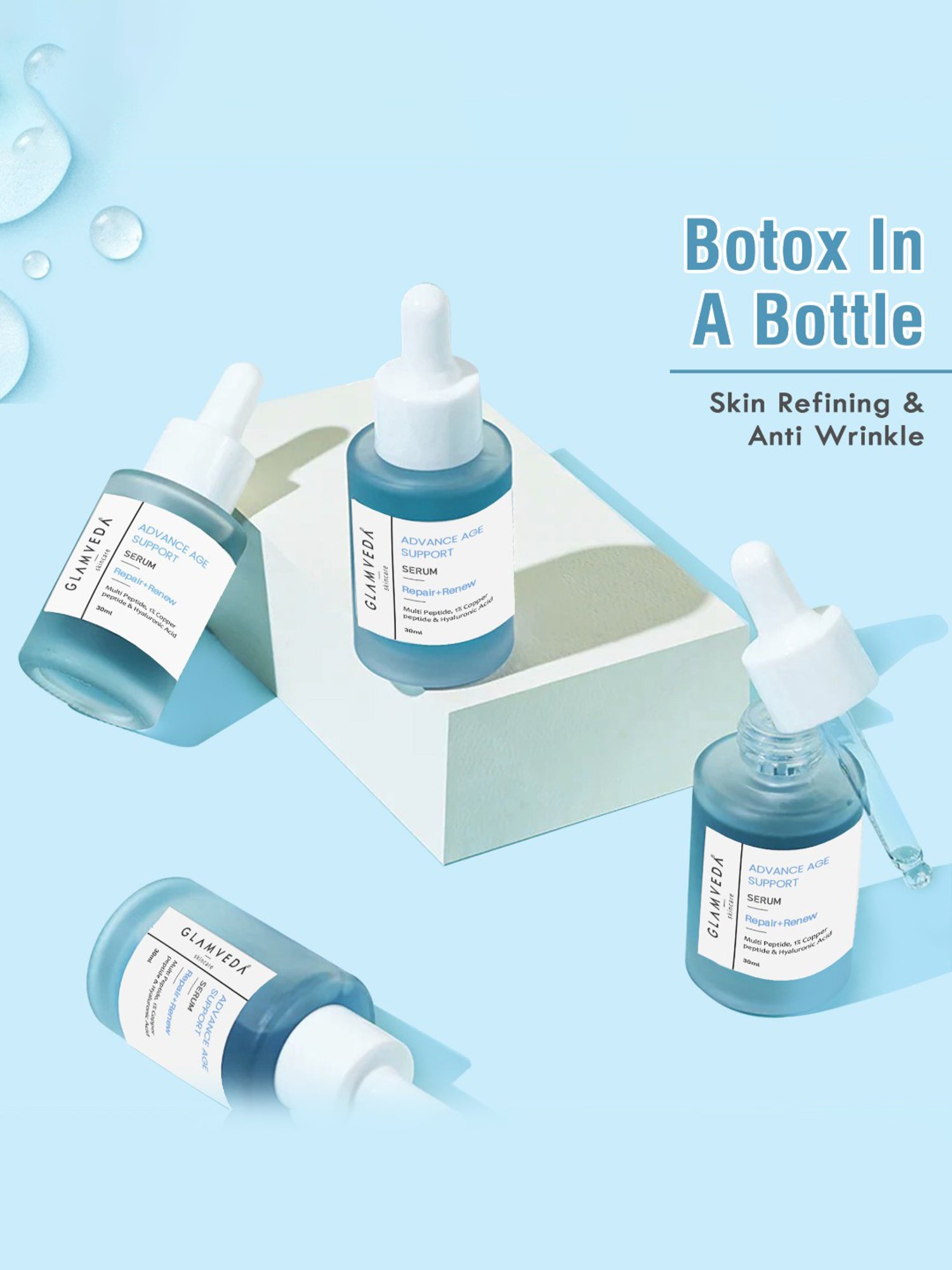 Glamveda Advance Age Support Face Serum - 30 ml