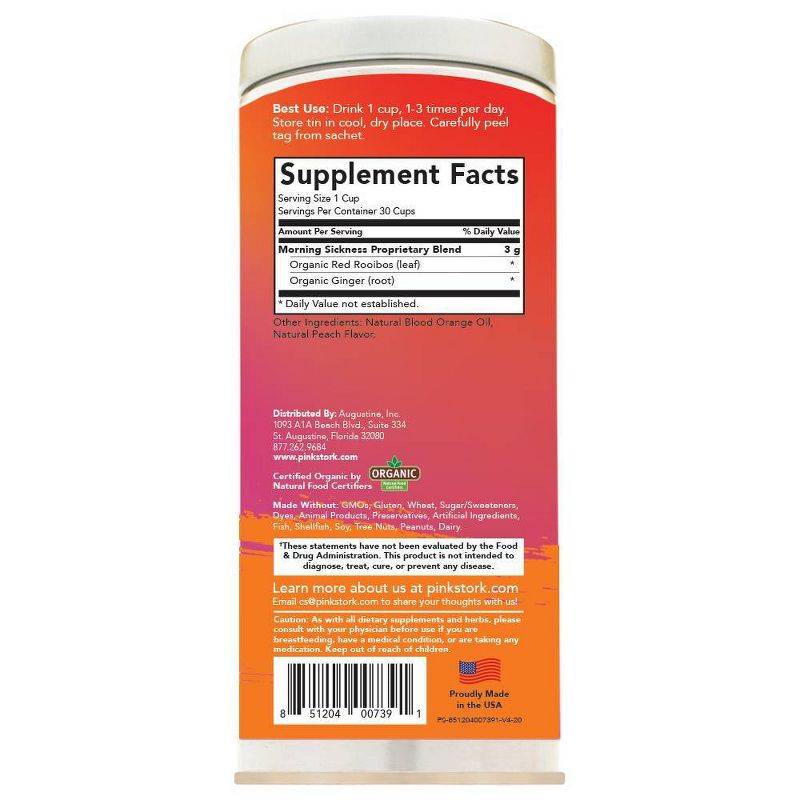 Pink Stork Tea: Morning Sickness Relief Pregnancy Tea - 30 cups