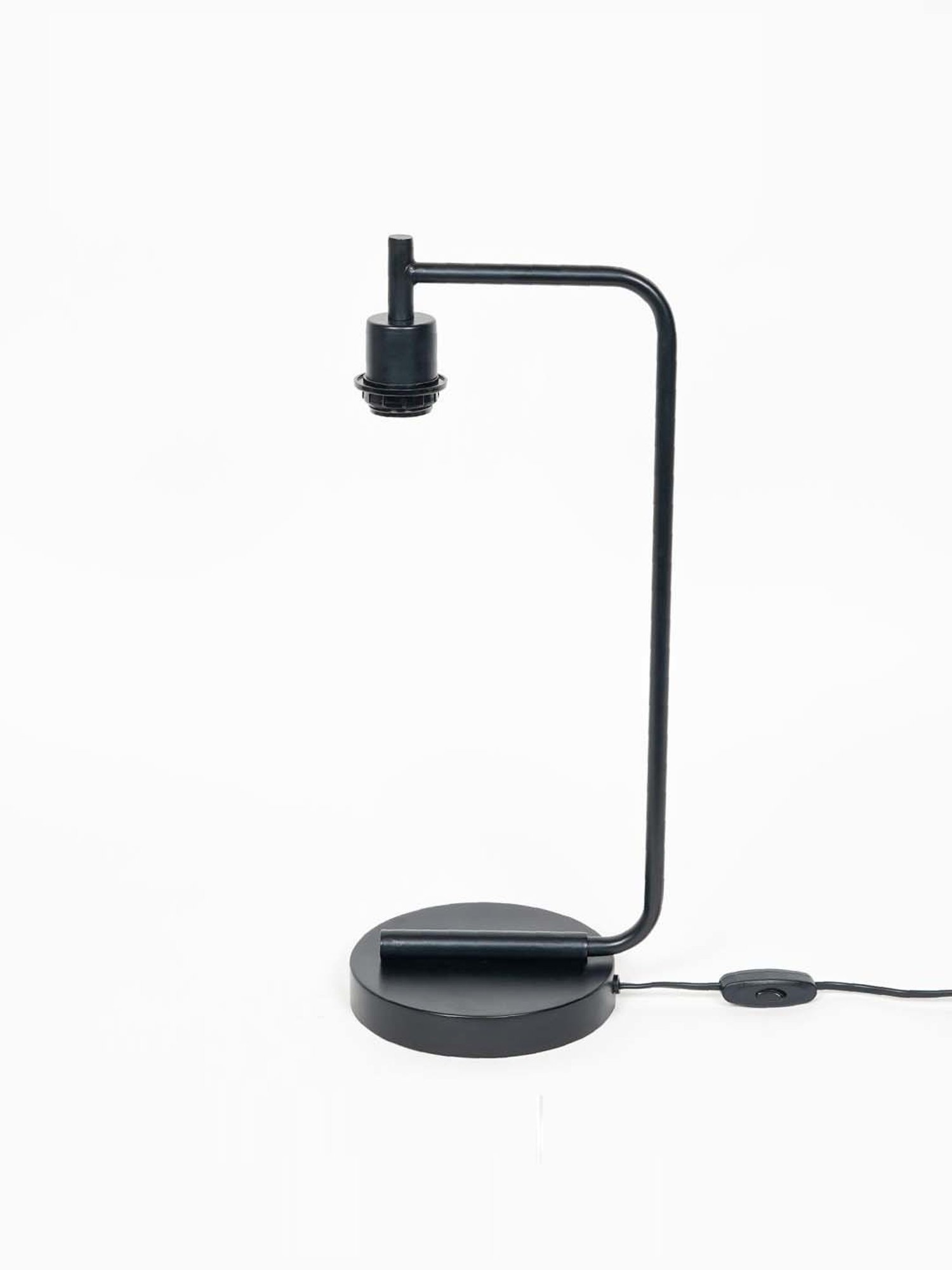 Kapoor Lamp Shades Black Metal Bond Study Table Lamp With Pleated Shade