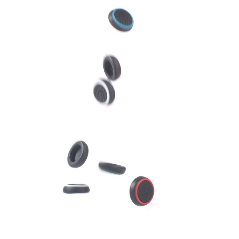 INSTEN 4-piece Set Controller Analog Thumbstick Cap Thumb Grips Analog Cover, Black/Blue For Xbox One Xbox 360 / PS4 PS3 PS2