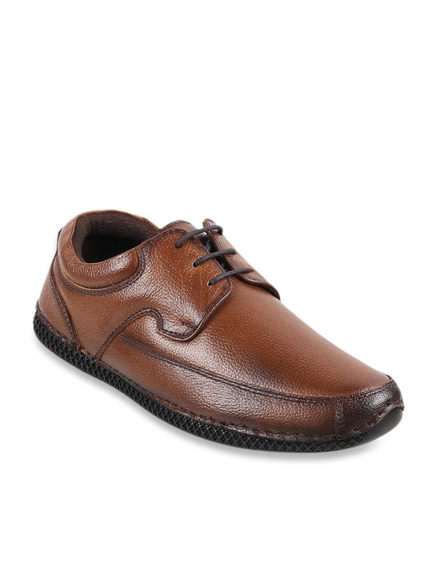 Metro Men's Tan Derby Shoes