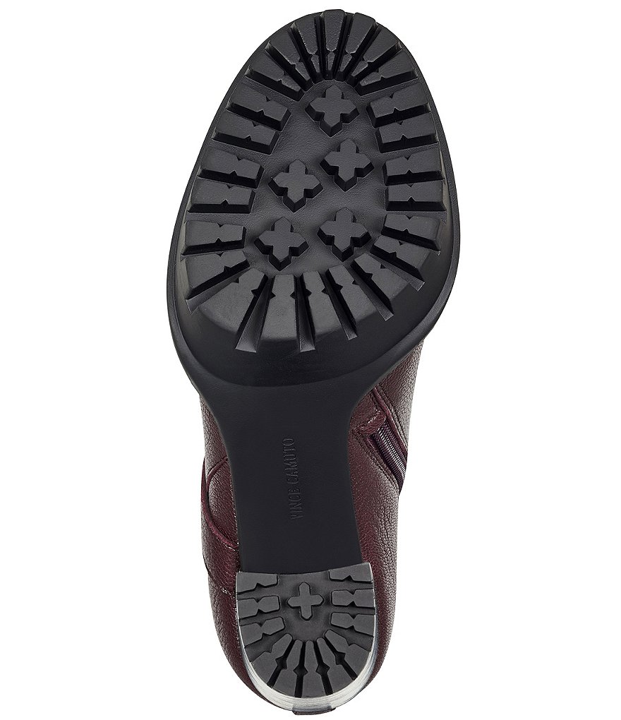 Vince Camuto Elisen Leather Platform Lug Sole Booties