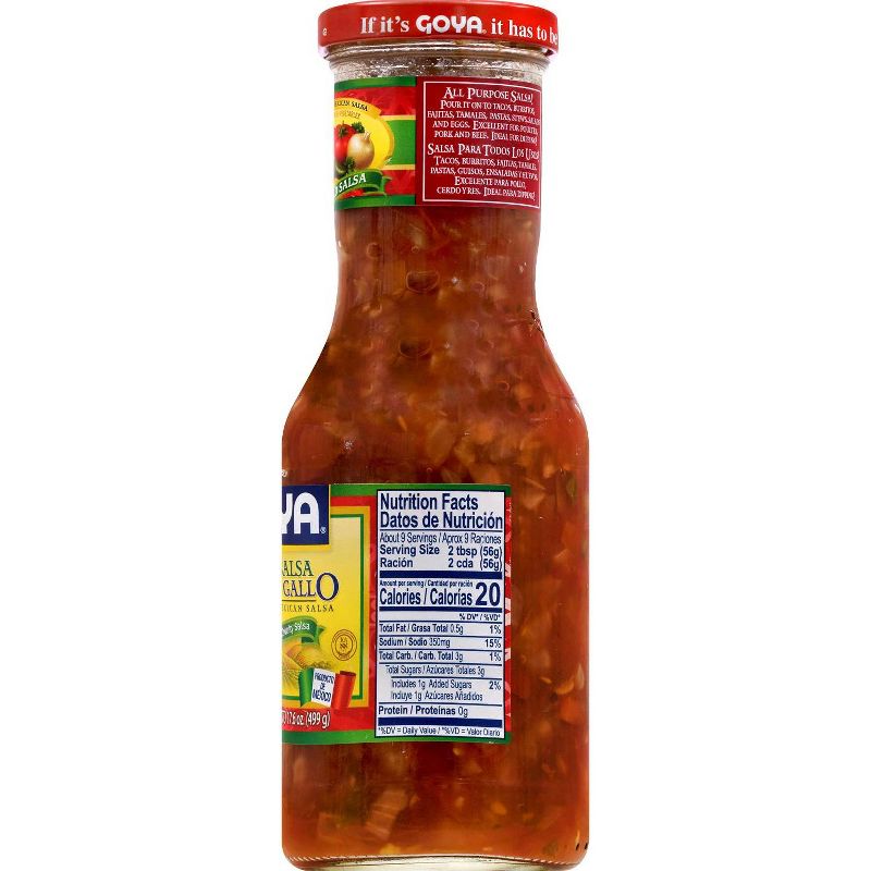 Goya Pico De Gallo Salsa 17.6oz