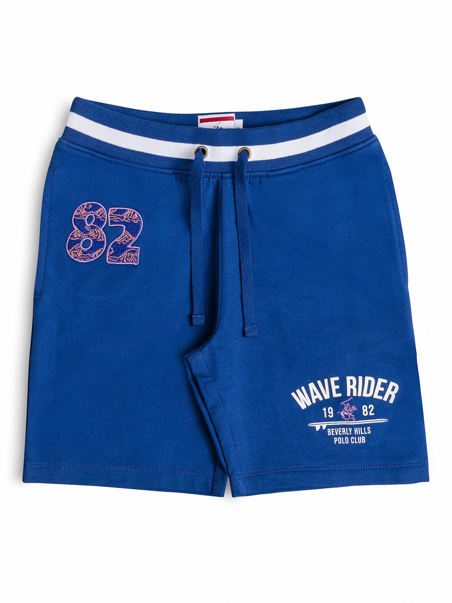 Beverly Hills Polo Club Kids Blue Applique Shorts