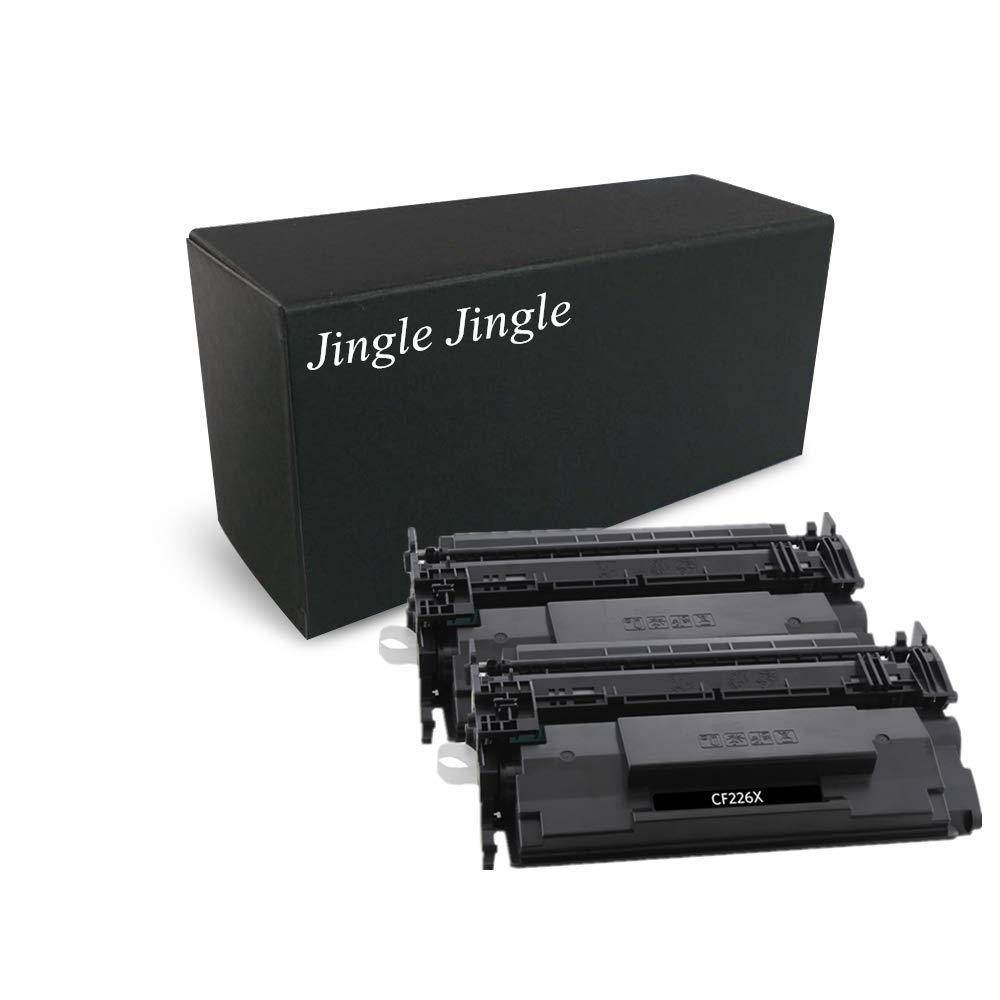 Jingle Jingle Compatible Toner Cartridge Replacement for HP 26X CF226X HP Laserjet Pro MFP M426fdw M426fdn M402n M402dn M402dw M402d M426 M402 426fdw Printer Ink (Black) 2-Pack