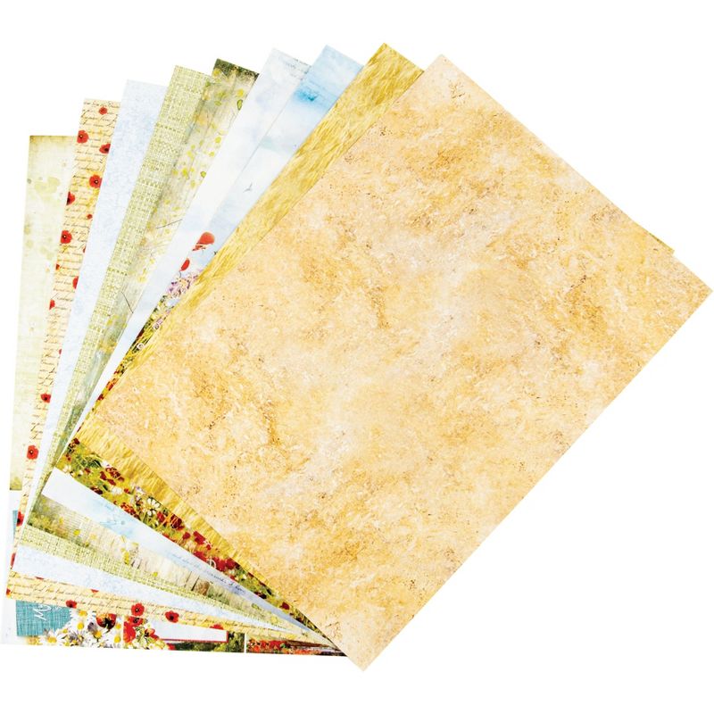 Ciao Bella Double-Sided Creative Pack 90lb A4 9/Pkg-Under The Tuscan Sun, 9 Designs/1 Each
